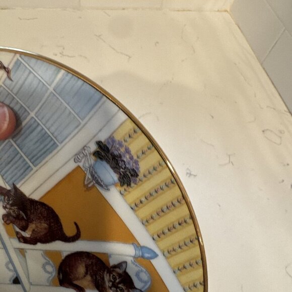 The Hamilton collection cat plate country kitties1988 Gerardi Rock and Rollers - Picture 4 of 14